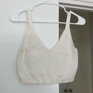 Aerie cropped knit tank